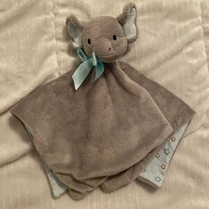 Lil Llama Elephant Grey Stars Plush Baby Security Blanket Lovey